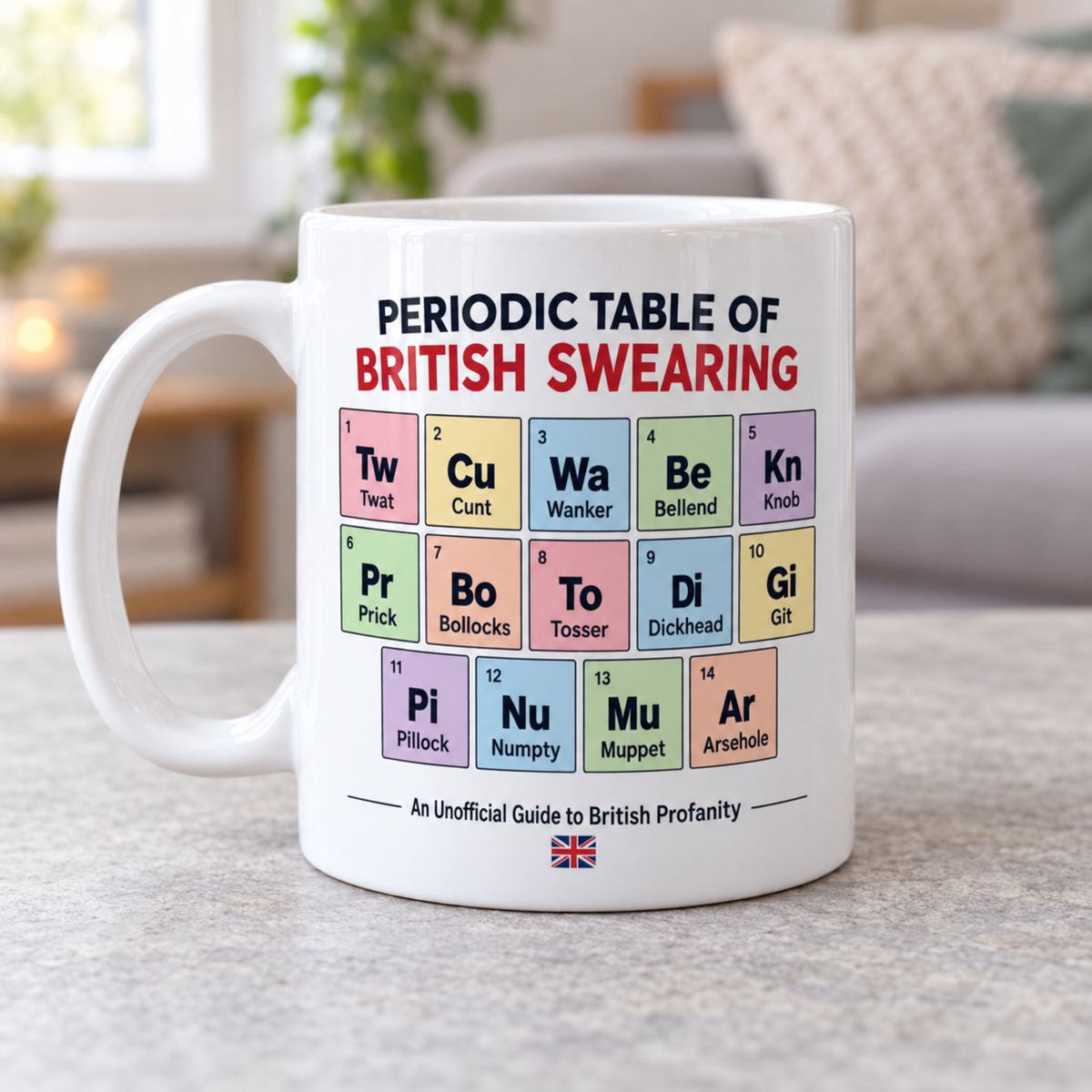 Periodic Table of British Swearing Mug