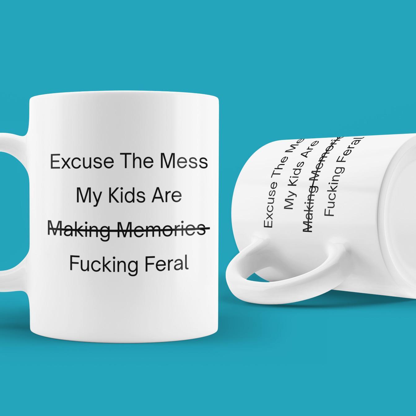 Novelty Ceramic Mug – Bold Statement Design – Funny Coffee Cup Gift