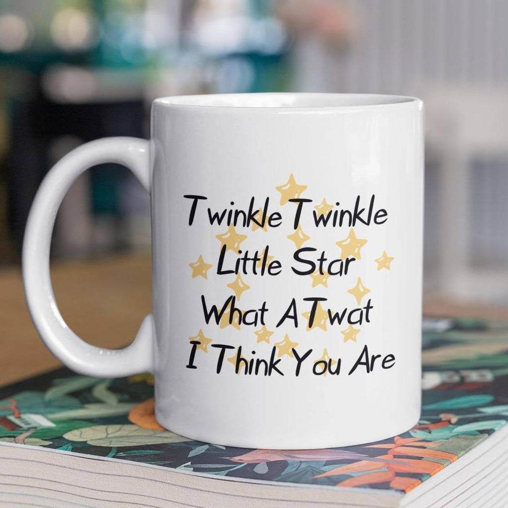 Funny Novelty Mug – Playful Star Design – Ceramic Coffee Cup Gift