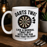 Funny Darts Mug for Men Darts Player Gift 11oz Ceramic Coffee Mug