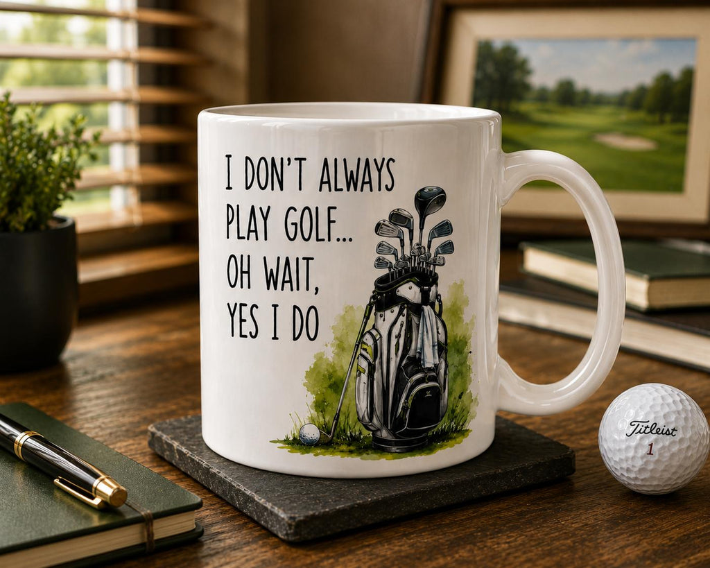 Funny Golf Mug | I Don't Always Play Golf... Oh Wait, Yes I Do | Golfer Gift | Golf Coffee Mug | Gift for Golf Lovers | 11oz 