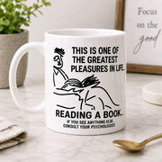 Funny Reading Mug | Book Lover Coffee Mug | Reader Gift | Bookworm Mug | Librarian Gift | Reading Cup | Novel Lover Mug | Fun