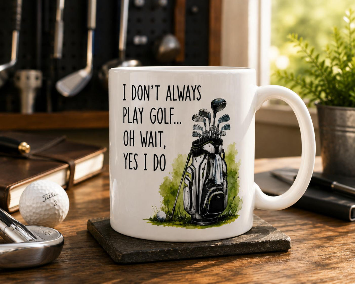 Funny Golf Mug | I Don't Always Play Golf... Oh Wait, Yes I Do | Golfer Gift | Golf Coffee Mug | Gift for Golf Lovers | 11oz 