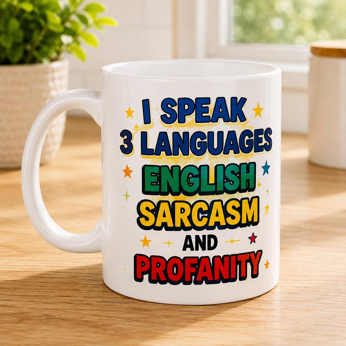 Funny Sarcasm Mug Rude Gift for Men Women 11oz Ceramic Coffee Mug with English Sarcasm and Profanity Design
