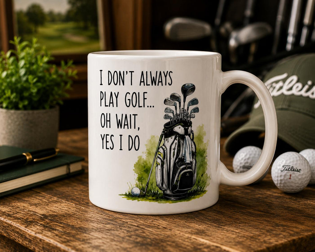 Funny Golf Mug | I Don't Always Play Golf... Oh Wait, Yes I Do | Golfer Gift | Golf Coffee Mug | Gift for Golf Lovers | 11oz 