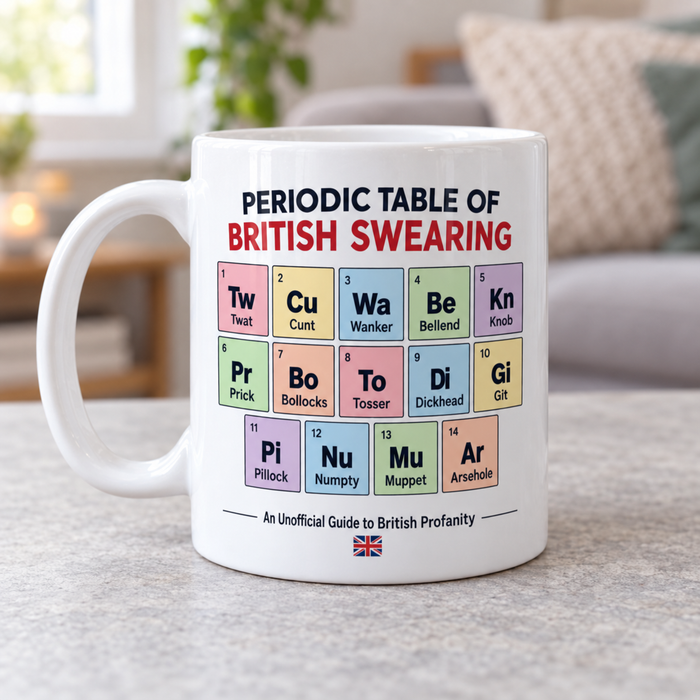 Periodic Table of British Swearing Mug