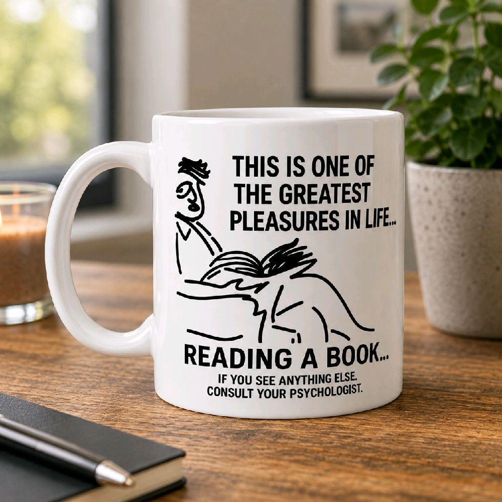Funny Reading Mug | Book Lover Coffee Mug | Reader Gift | Bookworm Mug | Librarian Gift | Reading Cup | Novel Lover Mug | Fun