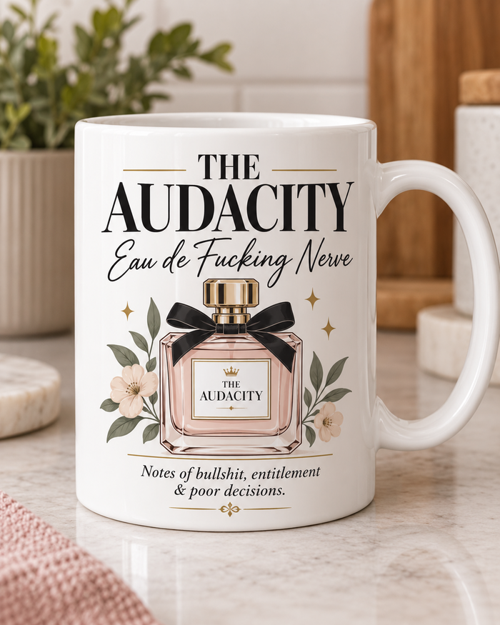 The Audacity perfume mug original