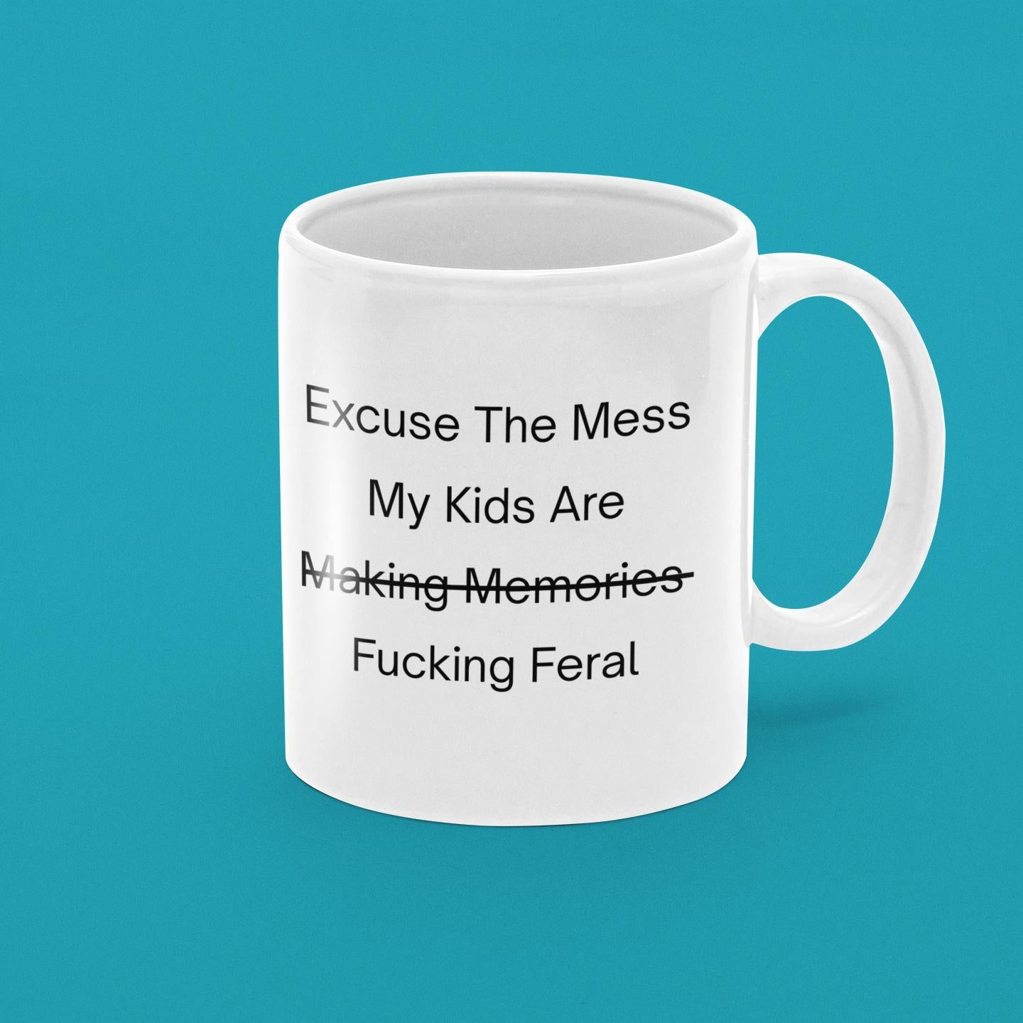 Novelty Ceramic Mug – Bold Statement Design – Funny Coffee Cup Gift