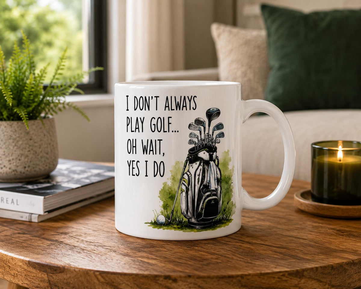 Funny Golf Mug | I Don't Always Play Golf... Oh Wait, Yes I Do | Golfer Gift | Golf Coffee Mug | Gift for Golf Lovers | 11oz 