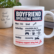 Boyfriend Operating Hours mug stock photo 4