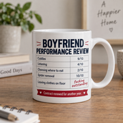 Boyfriend Performance Review mug stock photo 1