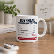 Boyfriend Performance Review mug stock photo 3