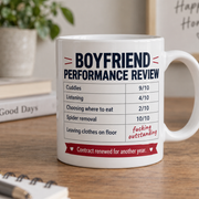Boyfriend Performance Review mug stock photo 4