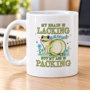 My brain is lacking frog mug — office photo