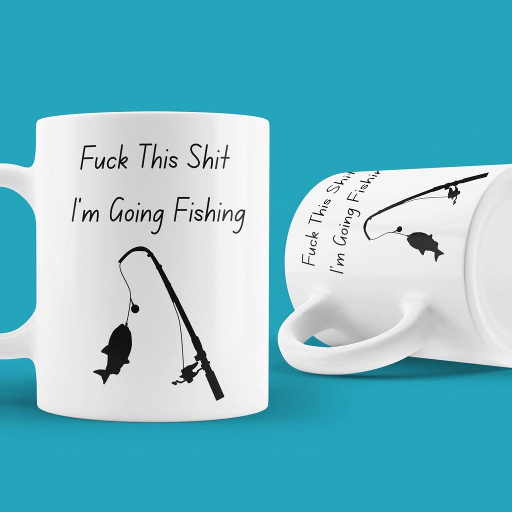 Funny Fishing Mug – Relax & Unwind Theme – Ceramic Coffee Cup