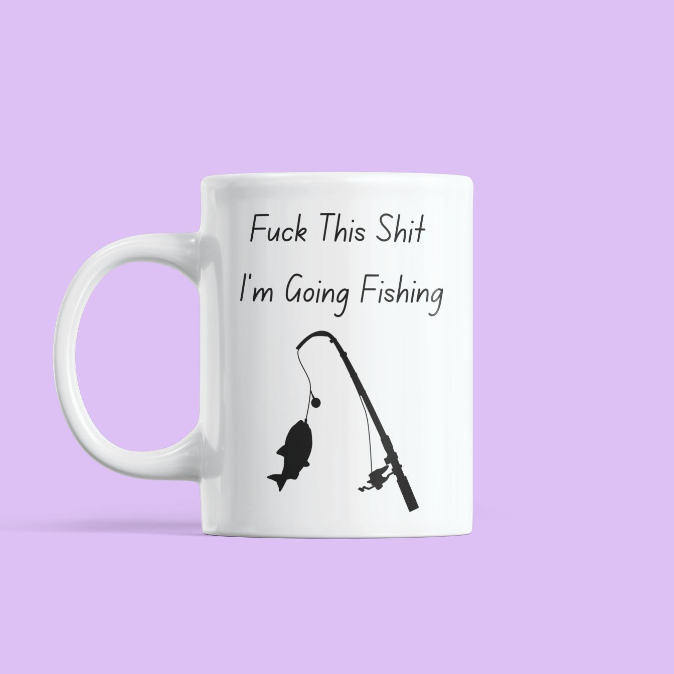 Funny Fishing Mug – Relax & Unwind Theme – Ceramic Coffee Cup