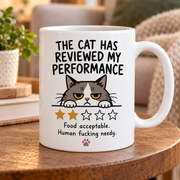 The Cat Has Reviewed My Performance mug living-room