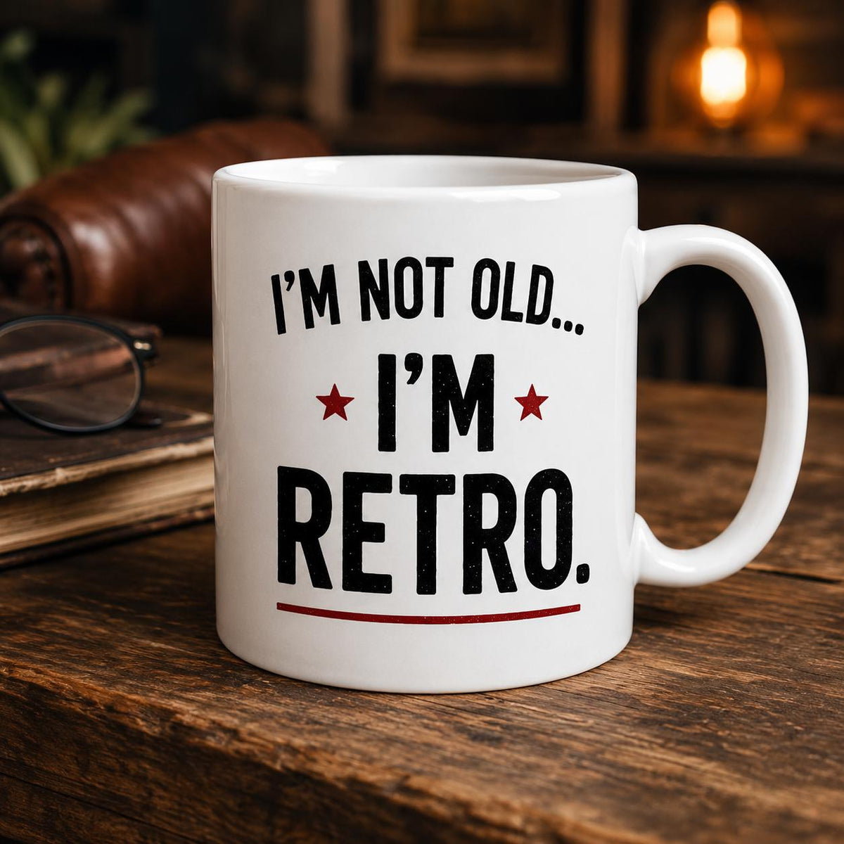 I'm Not Old I'm Retro Mug | Funny Birthday Gift | Novelty Coffee Mug | Gift for Mum, Dad, Grandad, Grandma | Ceramic 11oz Mug