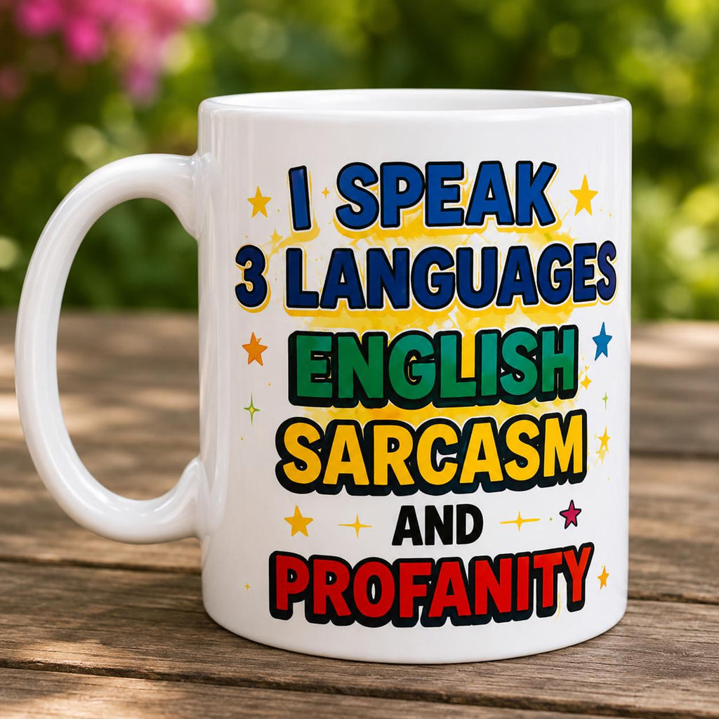 Funny Sarcasm Mug Rude Gift for Men Women 11oz Ceramic Coffee Mug with English Sarcasm and Profanity Design