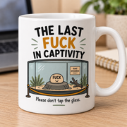 The Last Fuck in Captivity mug — office photo