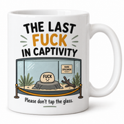The Last Fuck in Captivity mug — studio photo