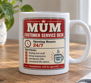 Mum Customer Service Desk mug stock photo 2