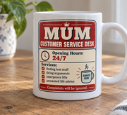 Mum Customer Service Desk mug stock photo 4