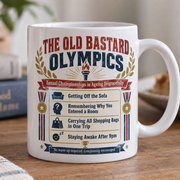 Retro ageing Olympics mug stock photo 2