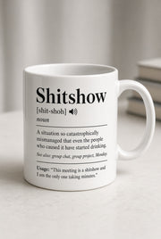 White Shitshow dictionary mug