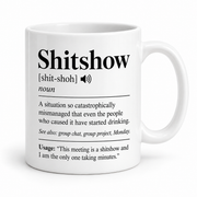 Shitshow mug studio photo
