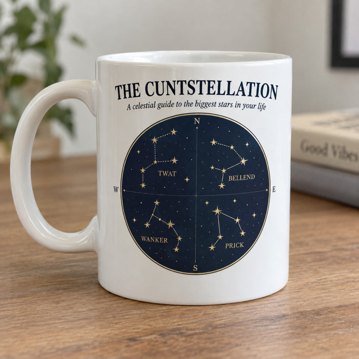 The Cuntstellation funny adult humour mug